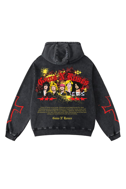 Guns N Roses Designed Oversized Hoodie