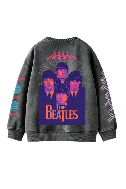 The Beatles Designed Oversized Sweatshirt