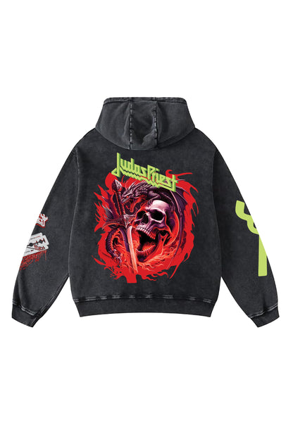 Judas Priest Designed Oversized Hoodie - The Khuffia Store