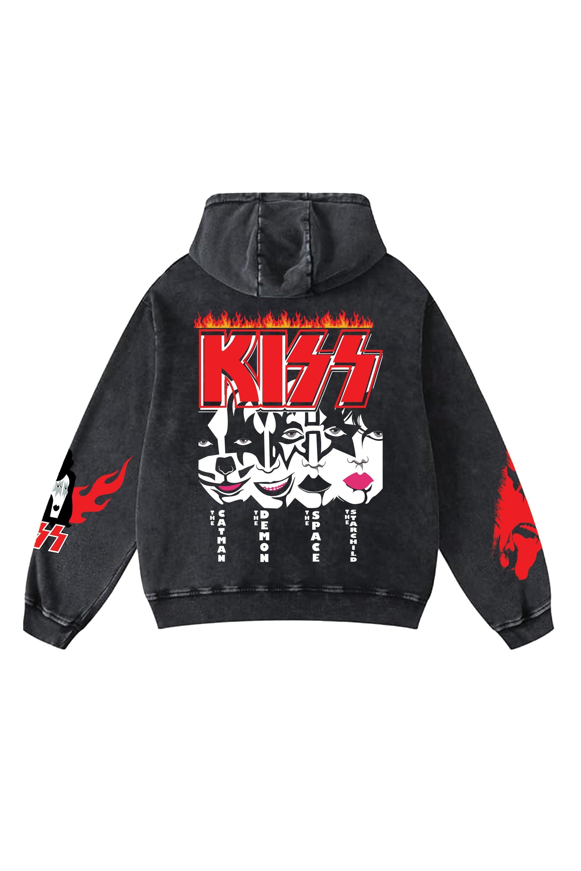 Kiss Designed Oversized Hoodie - The Khuffia Store