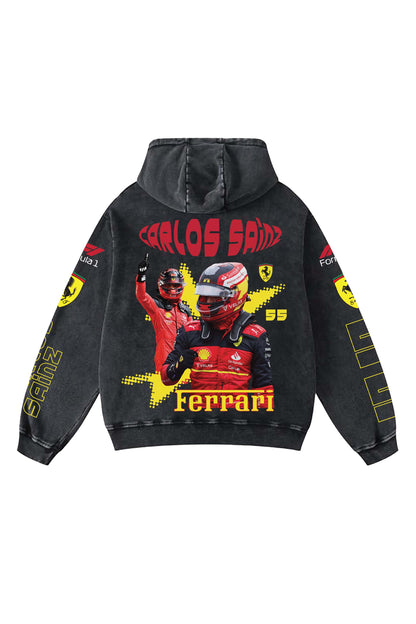 Carlos Sainz Designed Oversized Hoodie