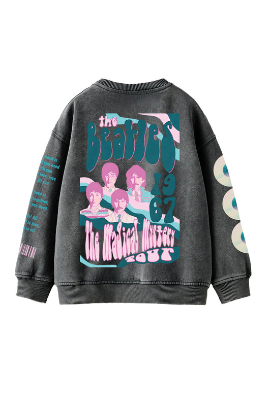 The Beatles Designed Oversized Sweatshirt V1