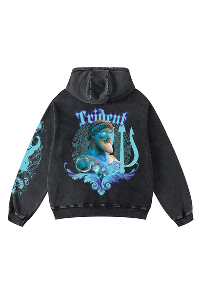 Trident Designed Oversized Hoodie