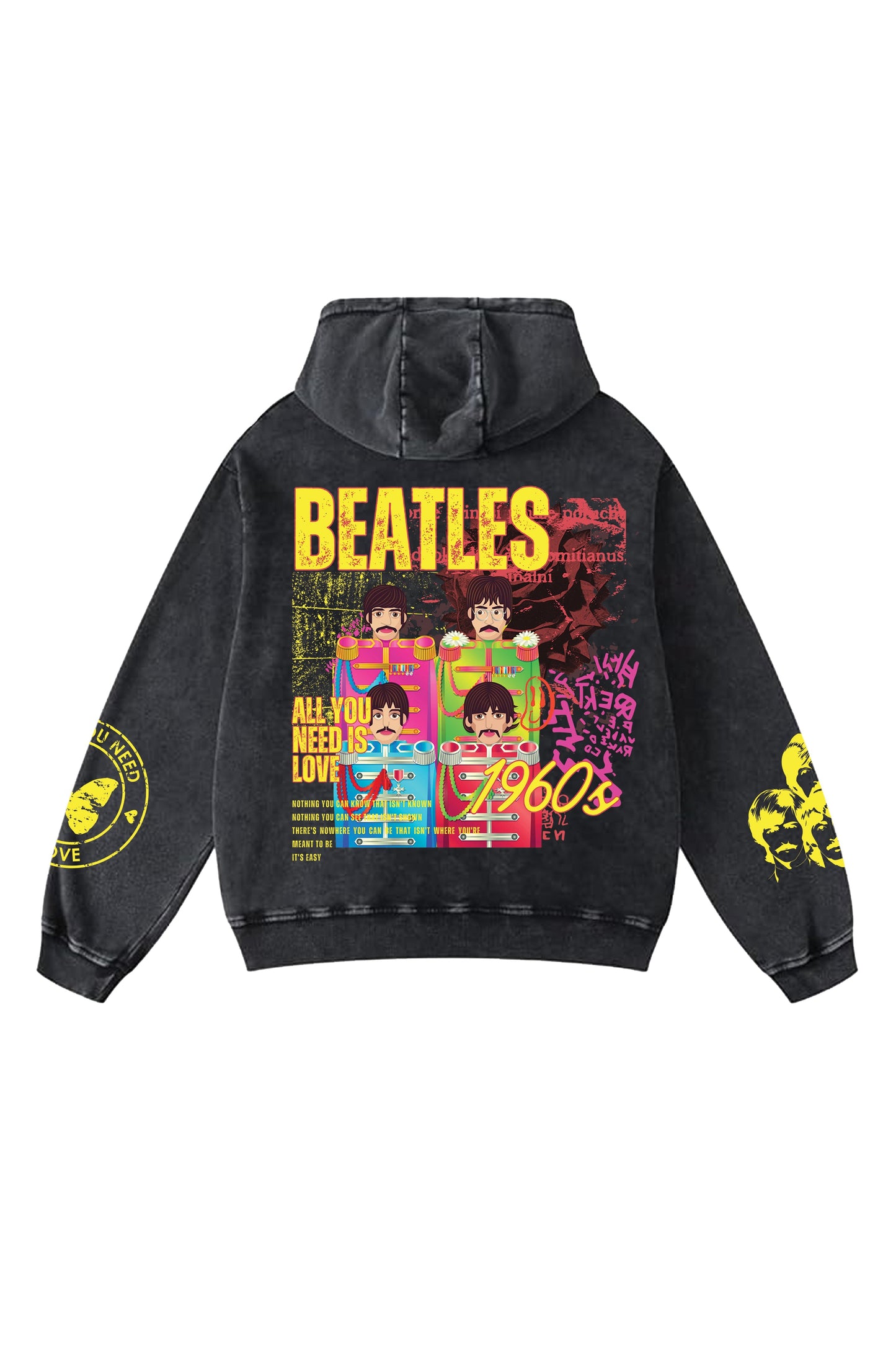 The Beatles Designed Oversized Hoodie