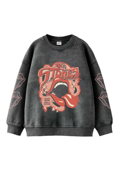 The Stones Designed Oversized Sweatshirt