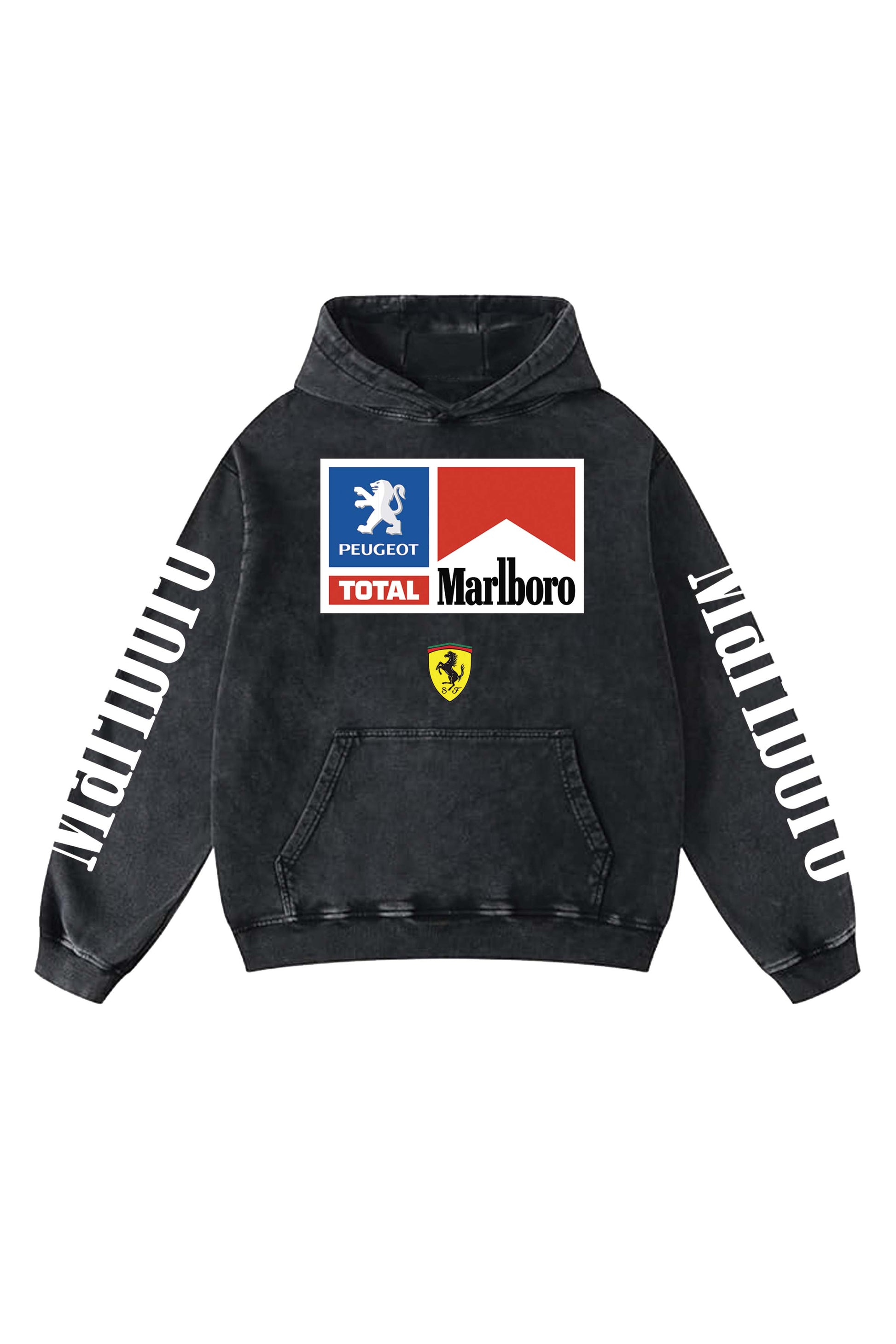 Marlboro Ferrari Designed Oversized Hoodie - The Khuffia Store