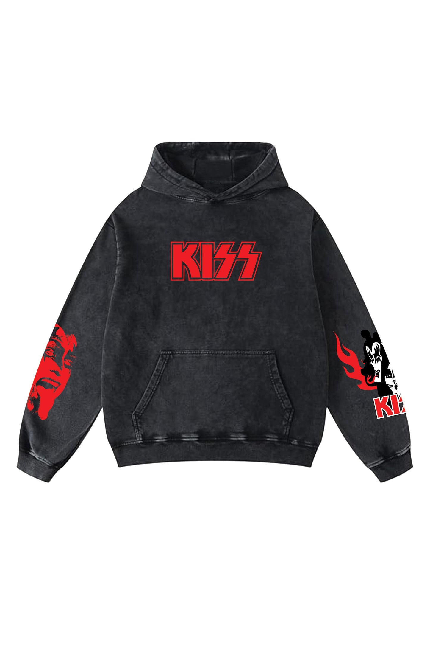 Kiss Designed Oversized Hoodie - The Khuffia Store