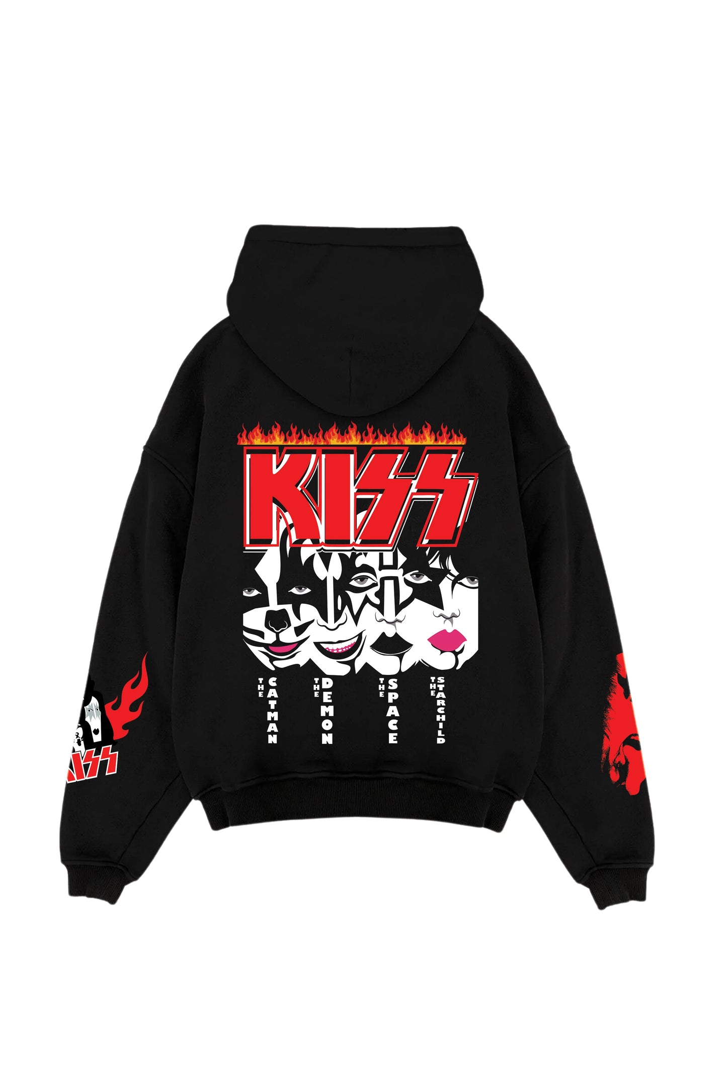 Kiss Designed Oversized Hoodie - The Khuffia Store