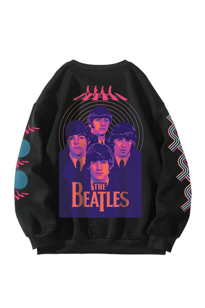 The Beatles Designed Oversized Sweatshirt