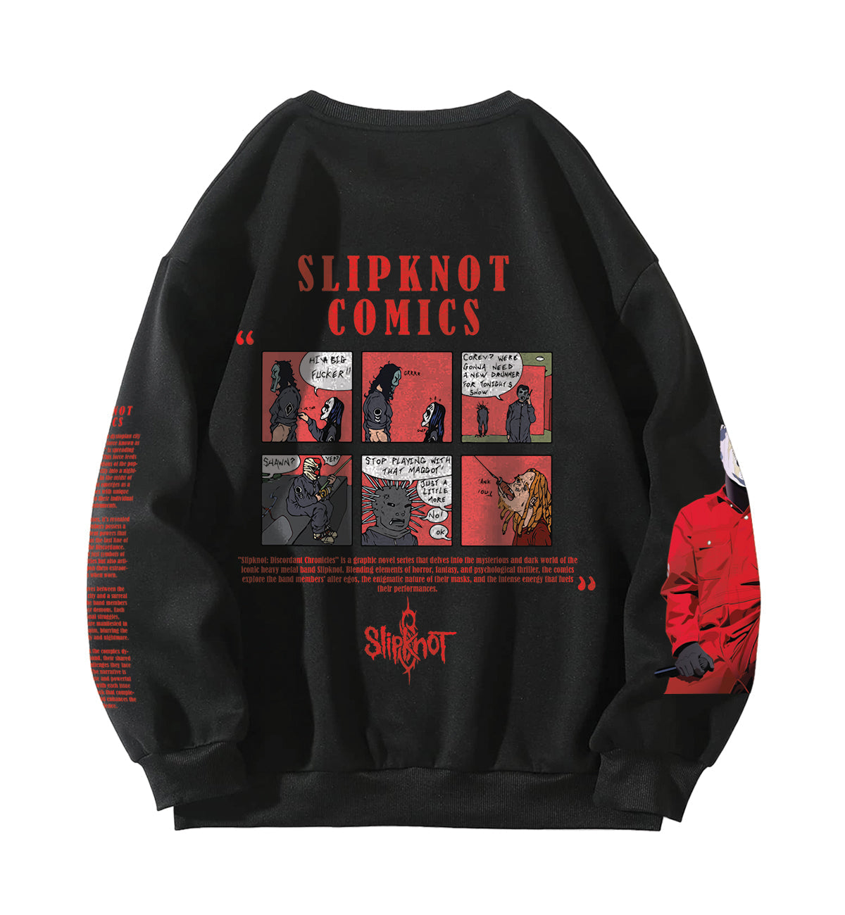 Slipknot Designed Oversized Sweatshirt