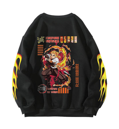 Demon Slayer Designed Oversized Sweatshirt