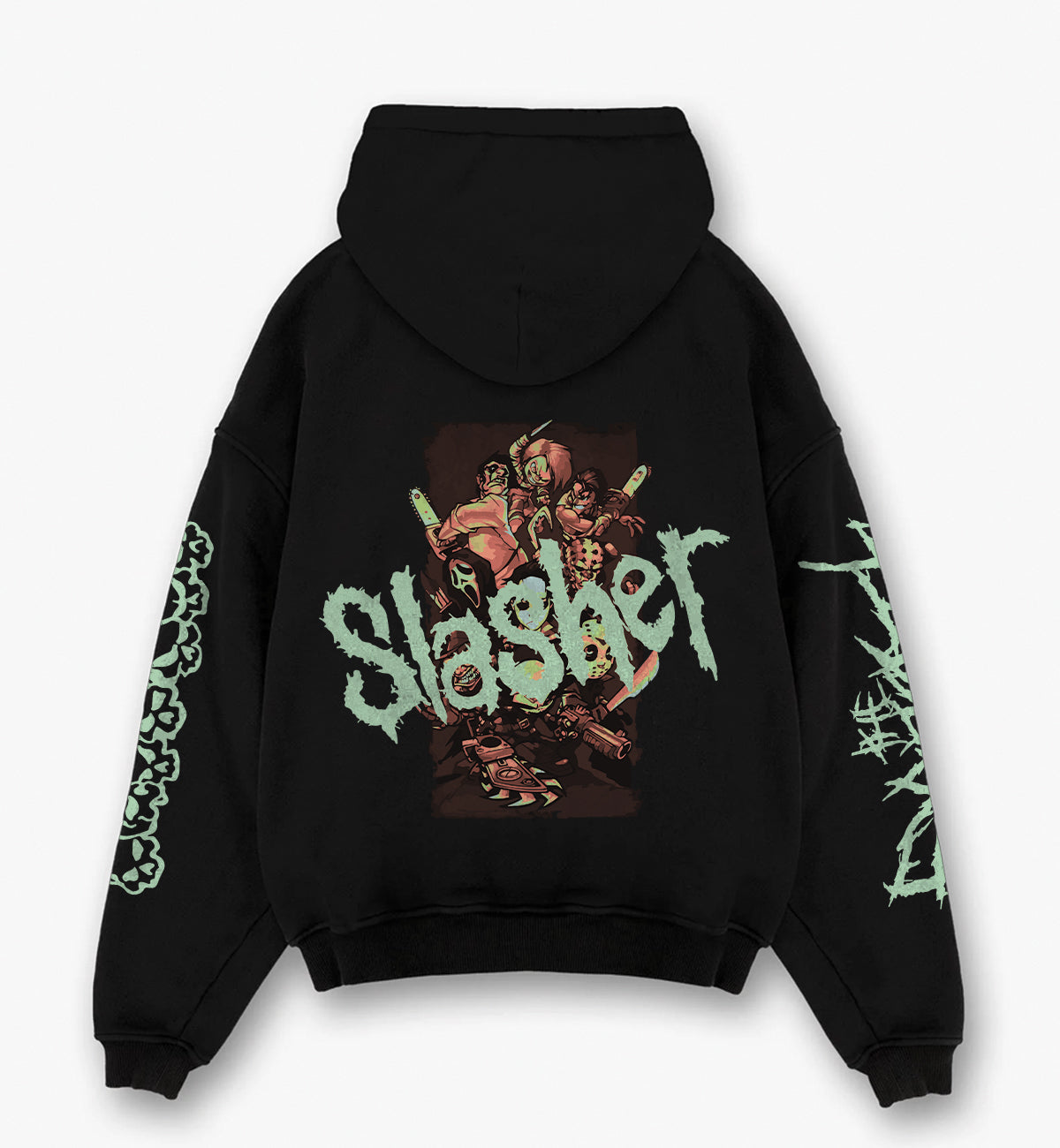 Slasher Designed Oversized Hoodie