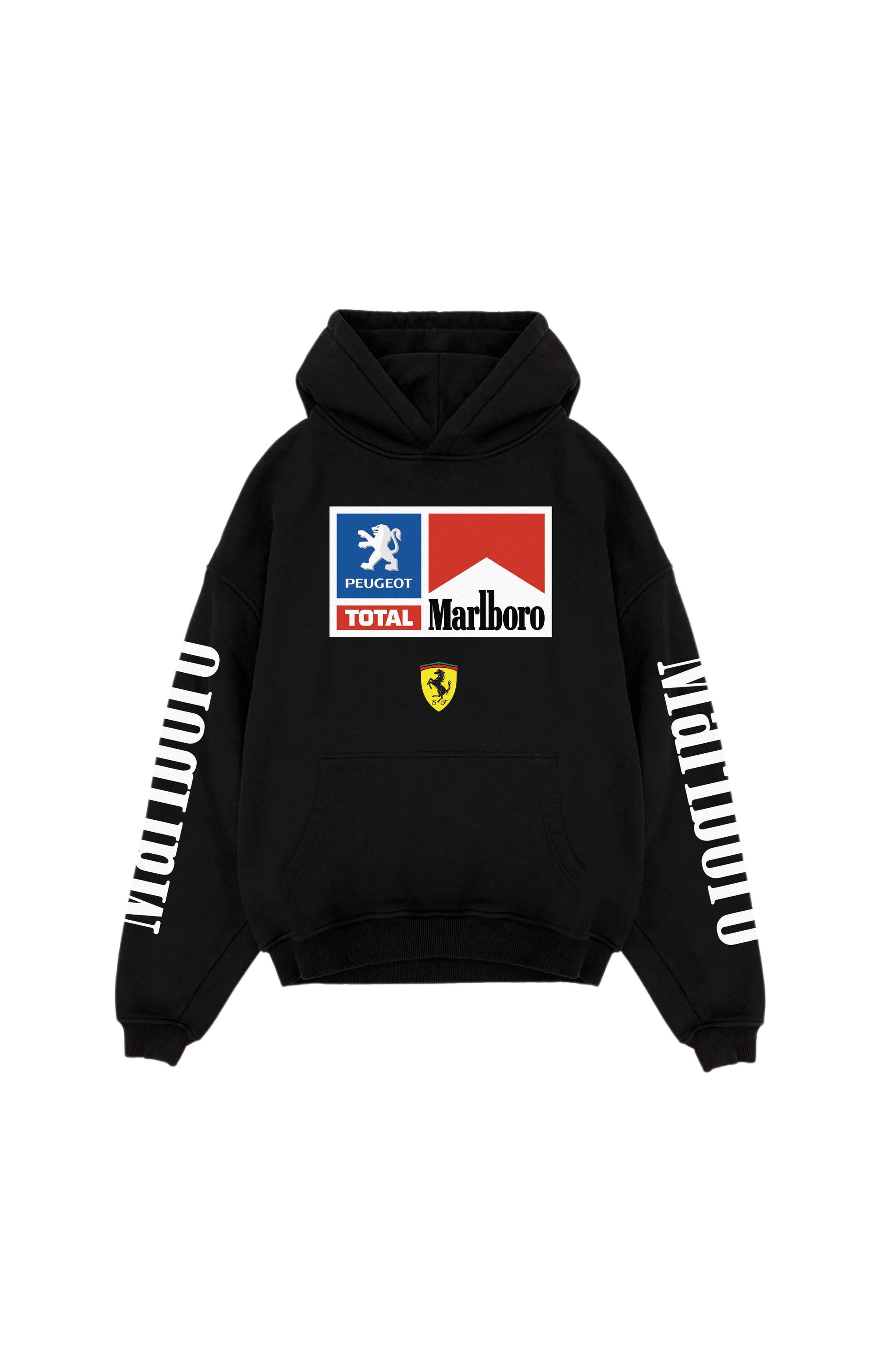 Marlboro Ferrari Designed Oversized Hoodie - The Khuffia Store