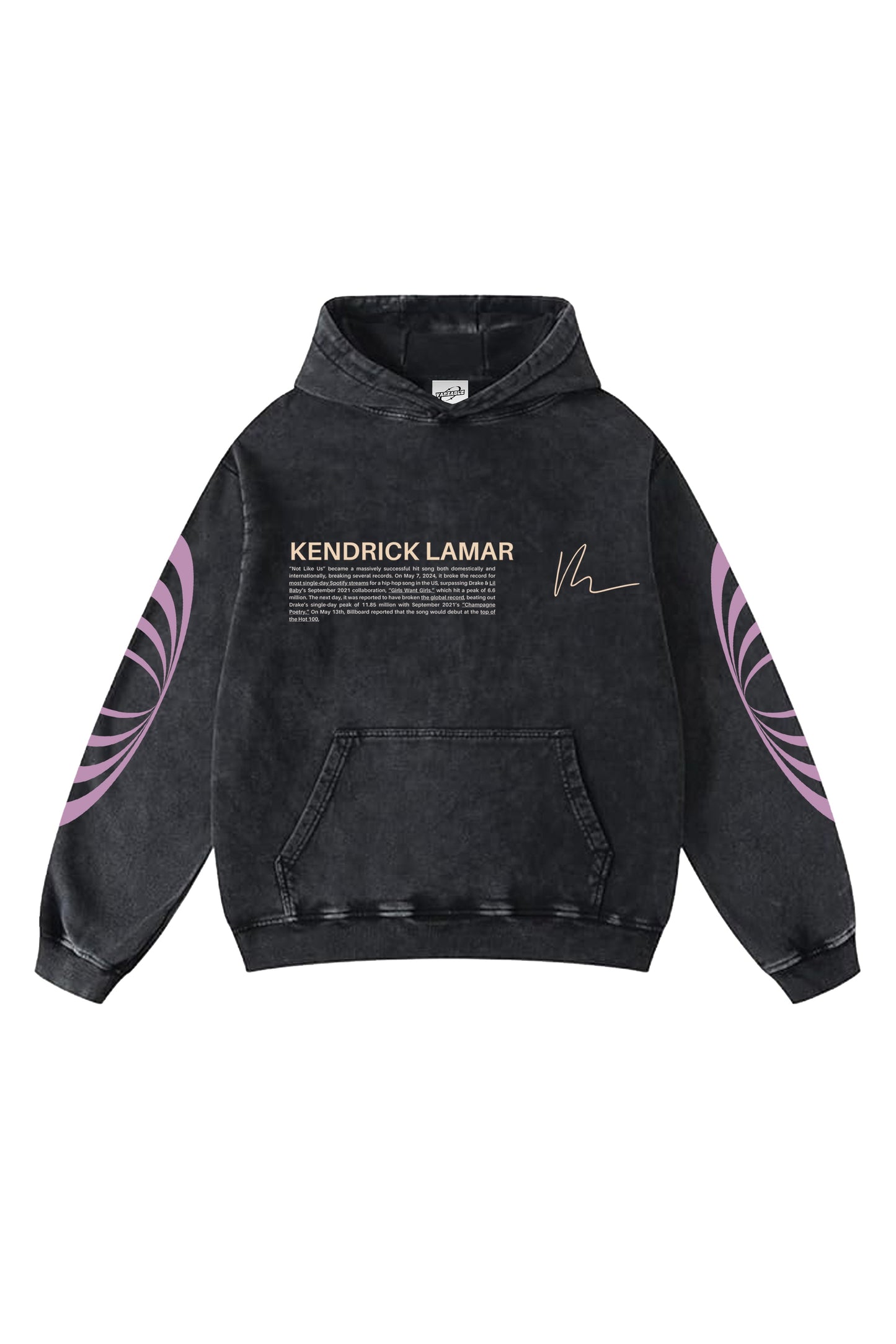 Kendrick Lamar Designed Vintage Oversized Hoodie