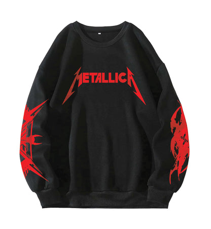 Metallica Designed Oversized Sweatshirt