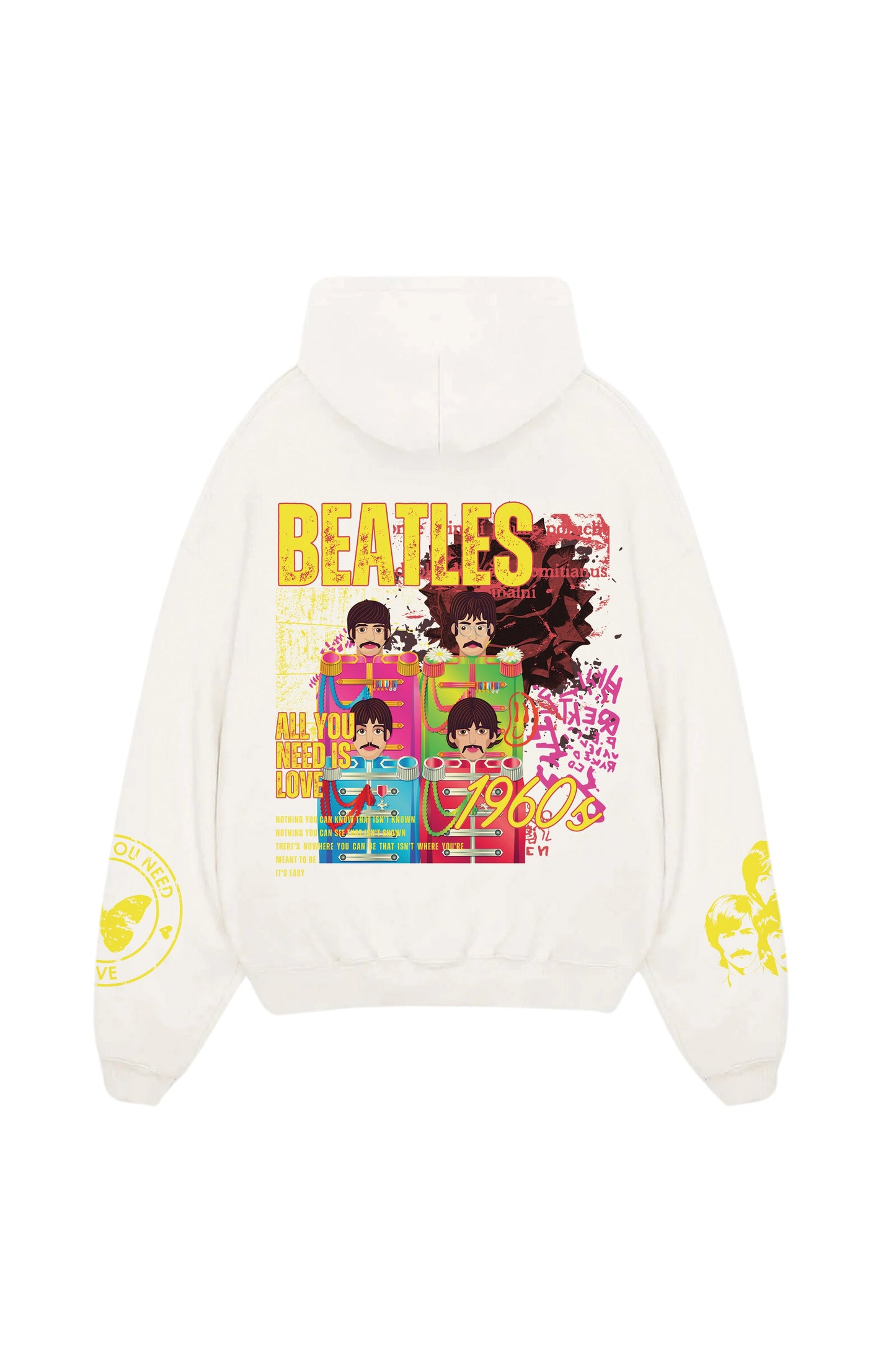 The Beatles Designed Oversized Hoodie