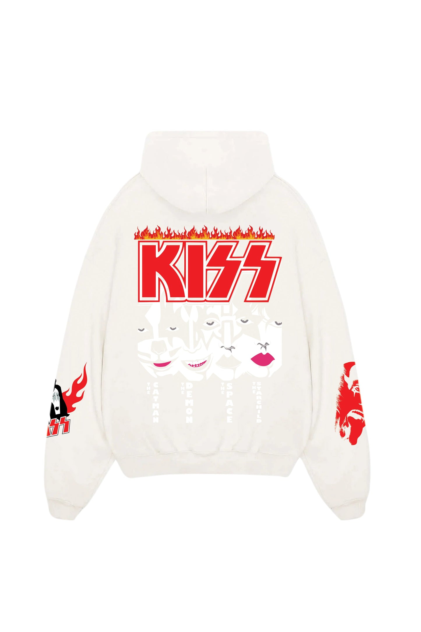 Kiss Designed Oversized Hoodie - The Khuffia Store