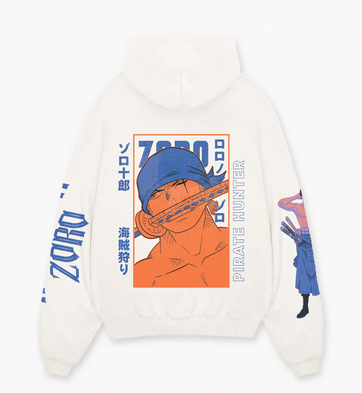 Zoro One Piece Designed Oversized Hoodie