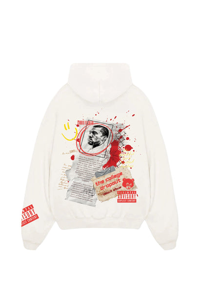 The College Dropout Designed Oversized Hoodie - The Khuffia Store