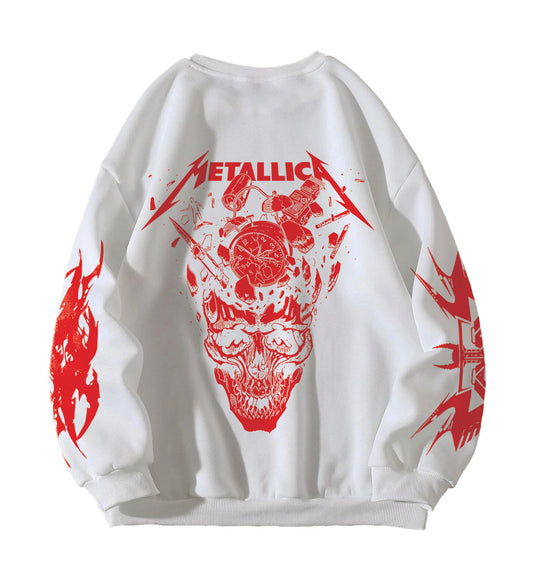 Metallica Designed Oversized Sweatshirt