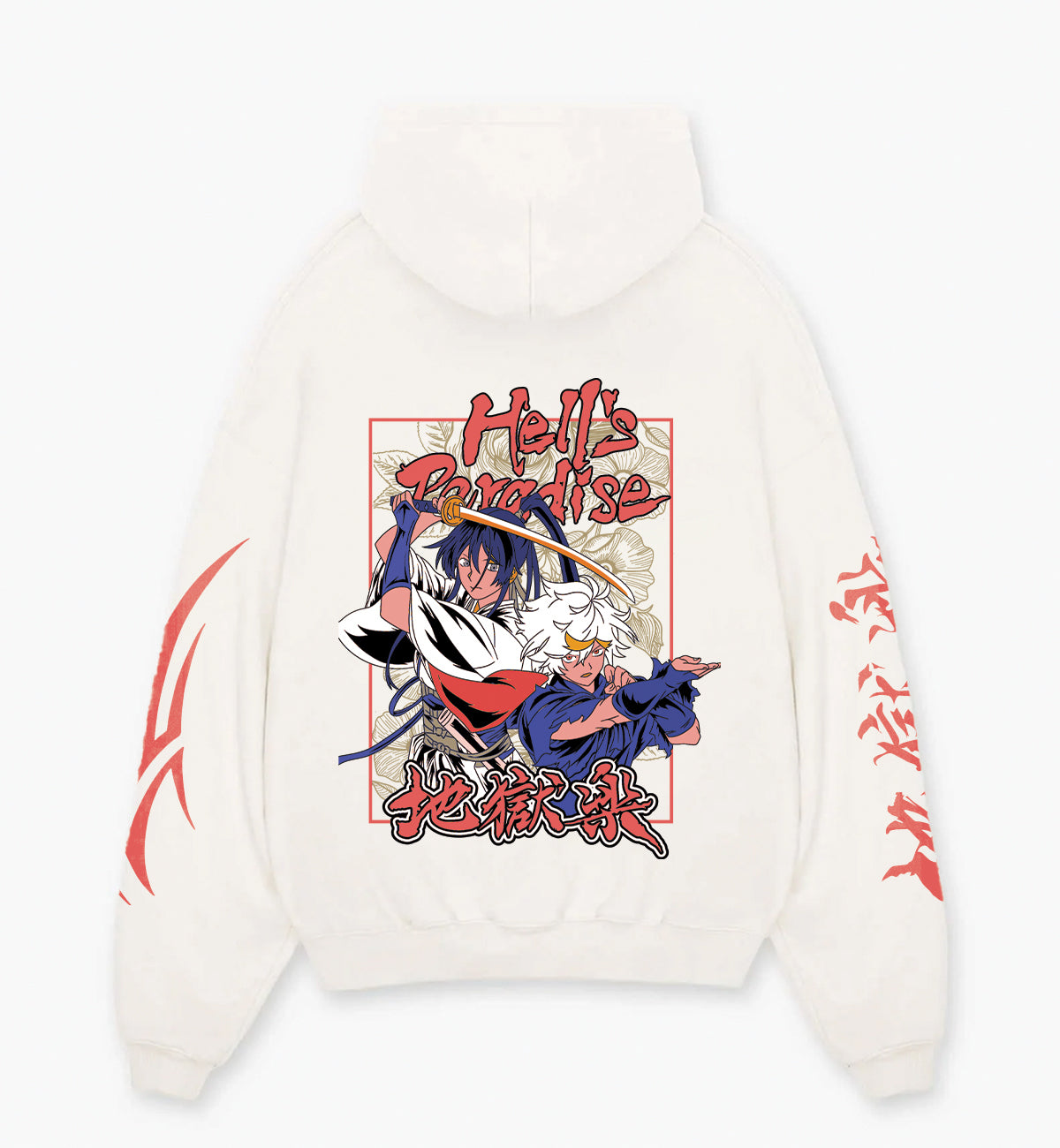 Hell's Paradise Designed Oversized Hoodie