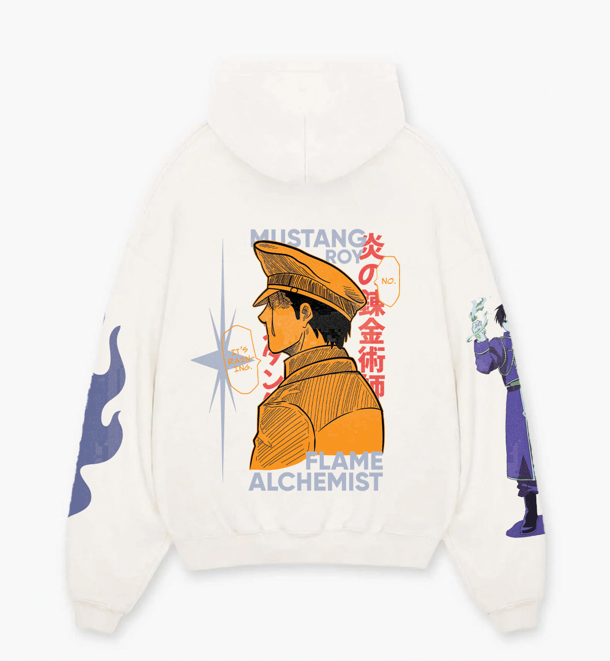 Full Metal Alchemist Mustang Roy Designed Oversized Hoodie