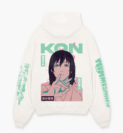 Kon Chainsaw Man Designed Oversized Hoodie