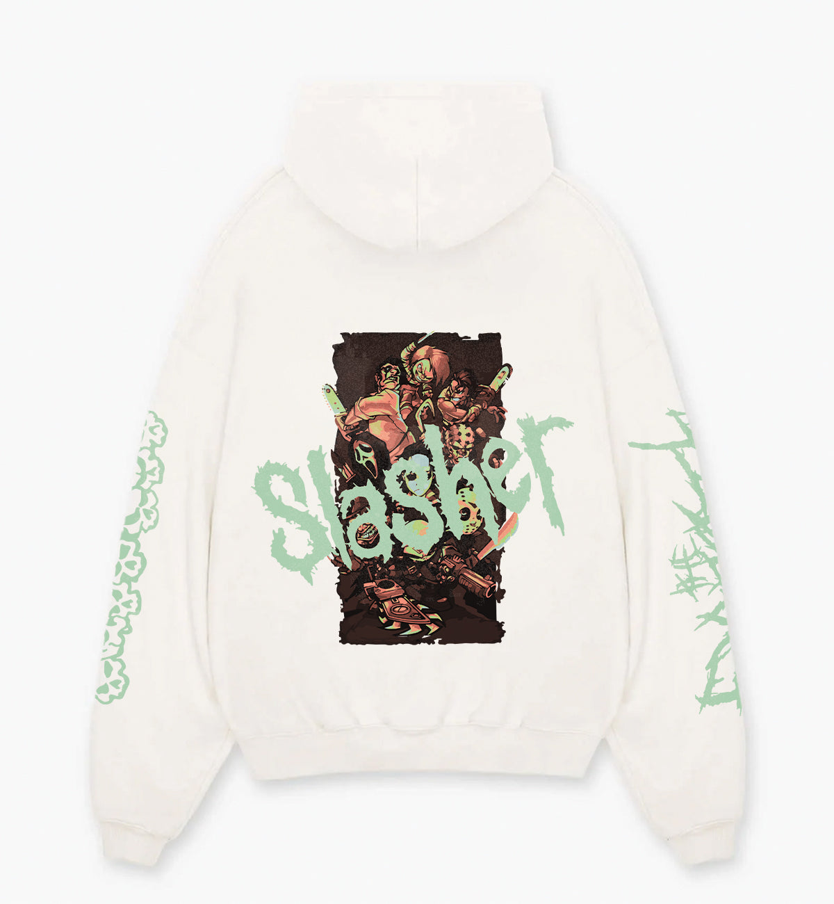 Slasher Designed Oversized Hoodie