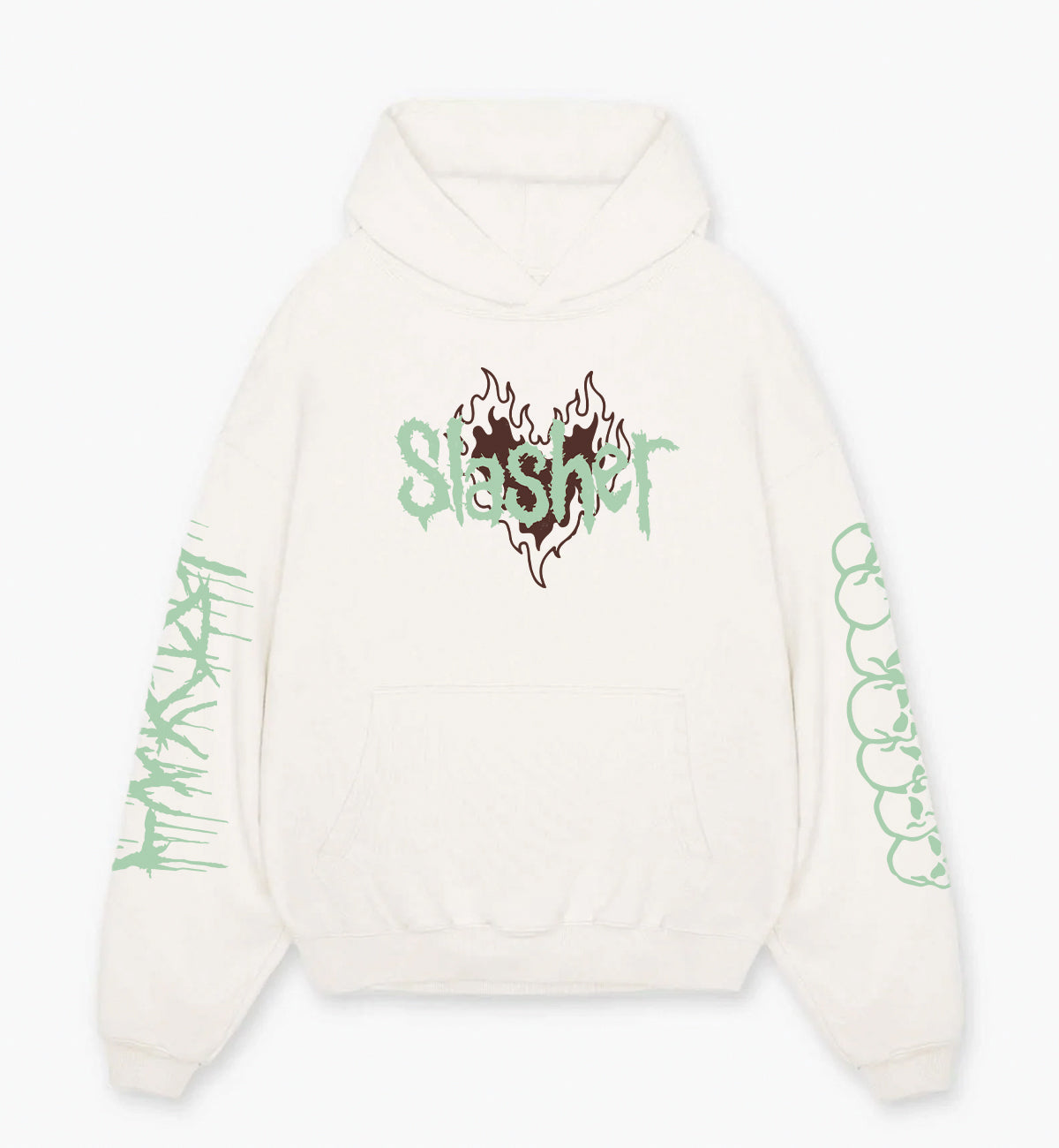 Slasher Designed Oversized Hoodie