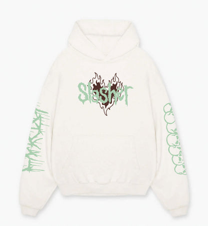 Slasher Designed Oversized Hoodie