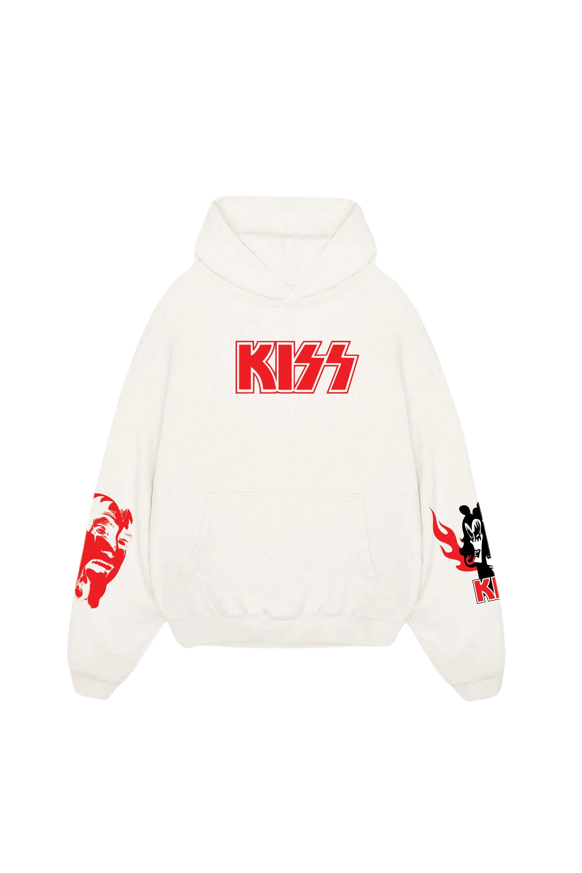 Kiss Designed Oversized Hoodie - The Khuffia Store