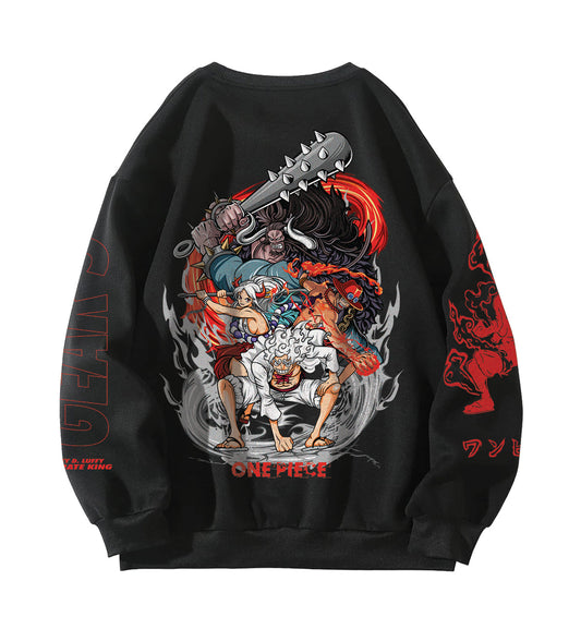 One Piece Designed Oversized Sweatshirt