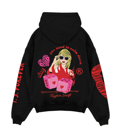 The Lovers Club Designed Oversized Hoodie