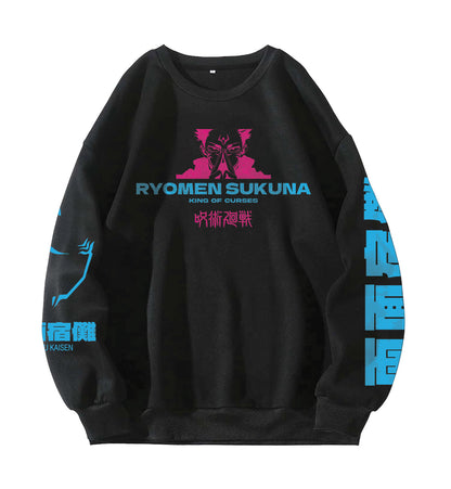 Sukuna Designed Oversized Sweatshirt