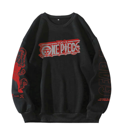 One Piece Designed Oversized Sweatshirt